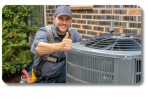 hvac repair man giving a thumbs up